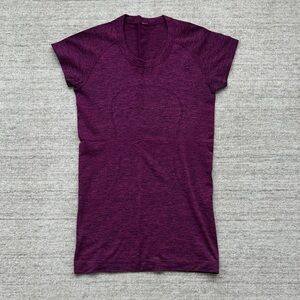 lululemon athletica Short Sleeve Tee in Plum Heather